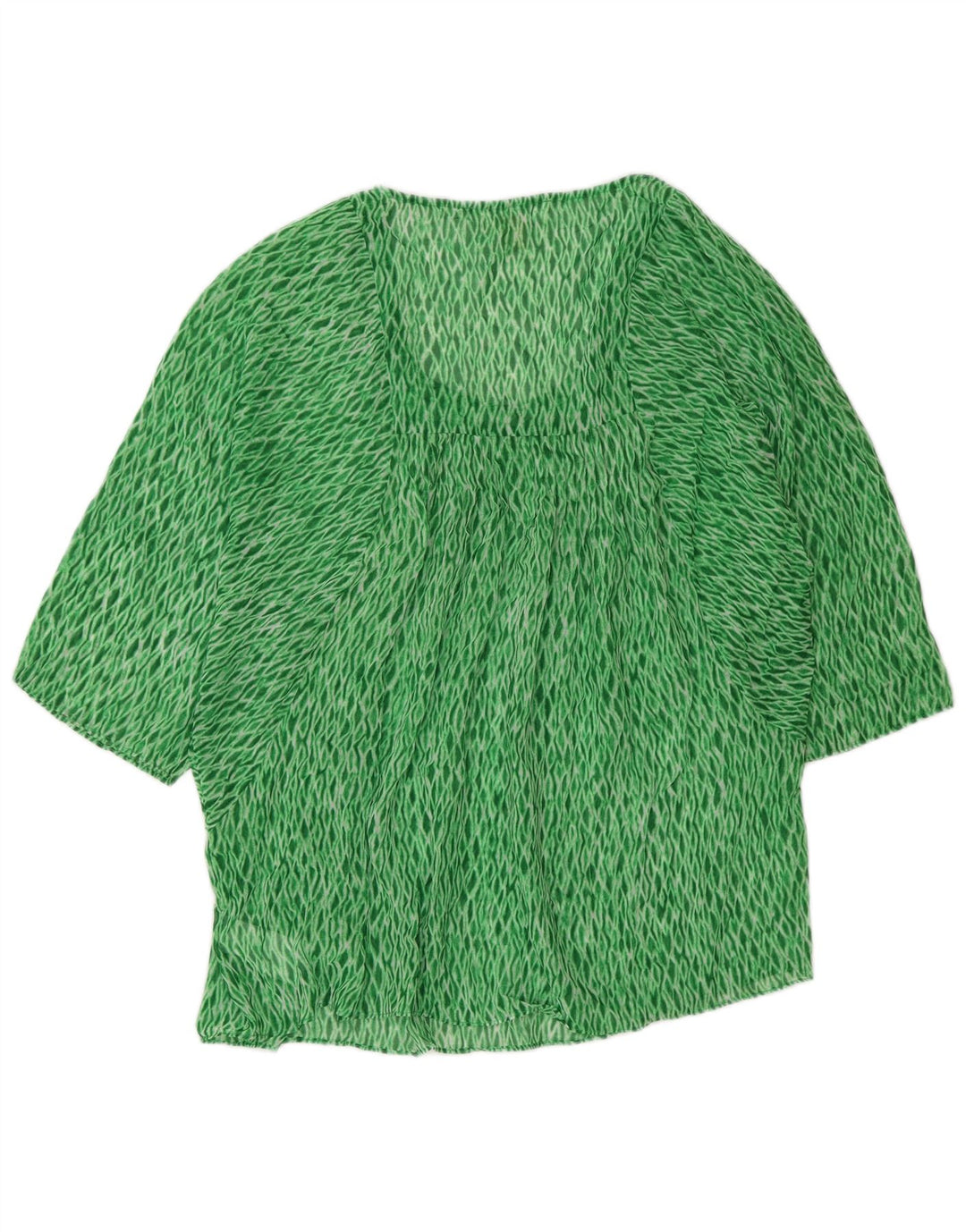 Michael Kors Damebluse Top UK 16 Large Green Argyle/Diamond Polyester