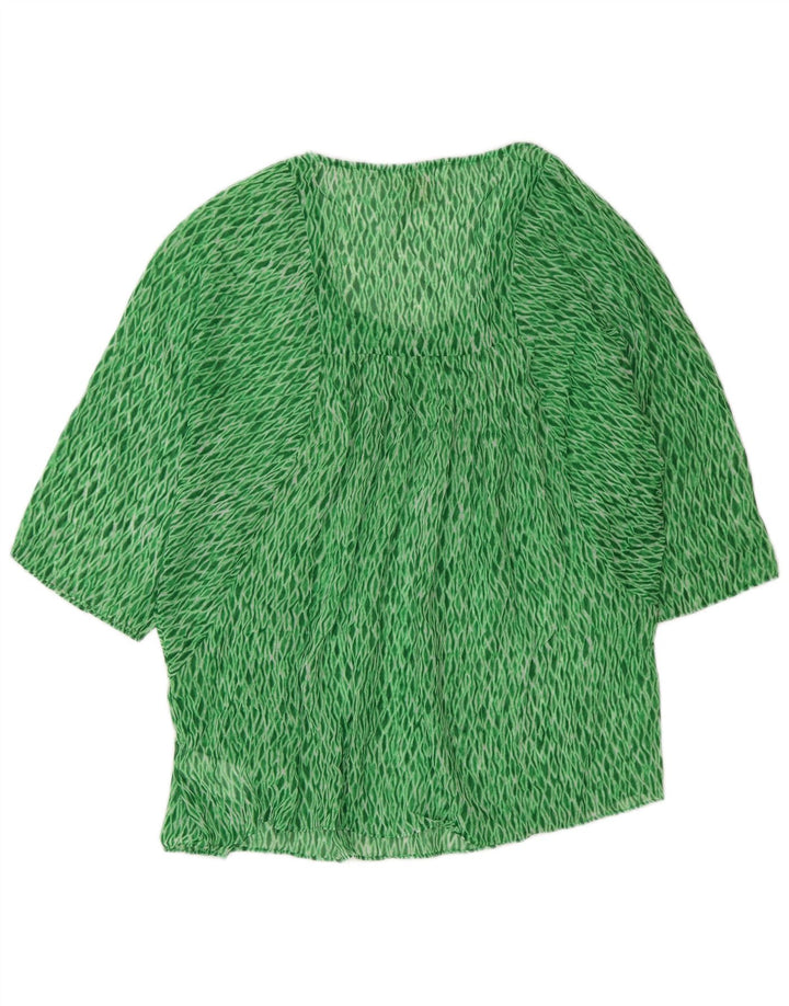 Michael Kors Damebluse Top UK 16 Large Green Argyle/Diamond Polyester