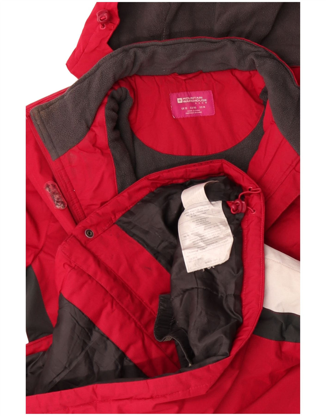 Mountain Warehouse Dame Hættevindjakke UK 18 XL Rød