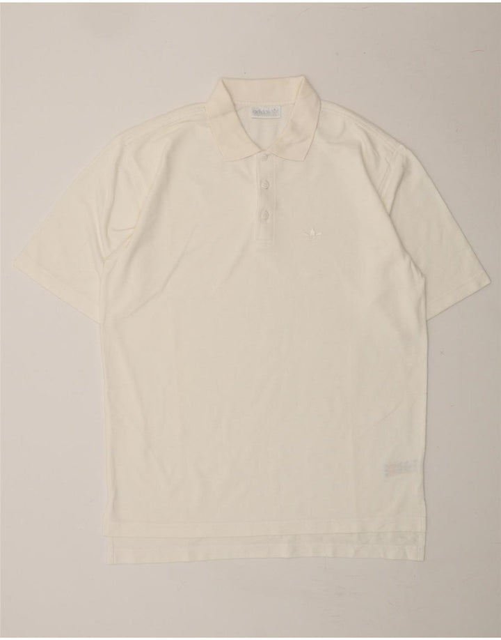 ADIDAS Mens Polo Shirt EU 50 Medium White Vintage Adidas and Second-Hand Adidas from Messina Hembry 