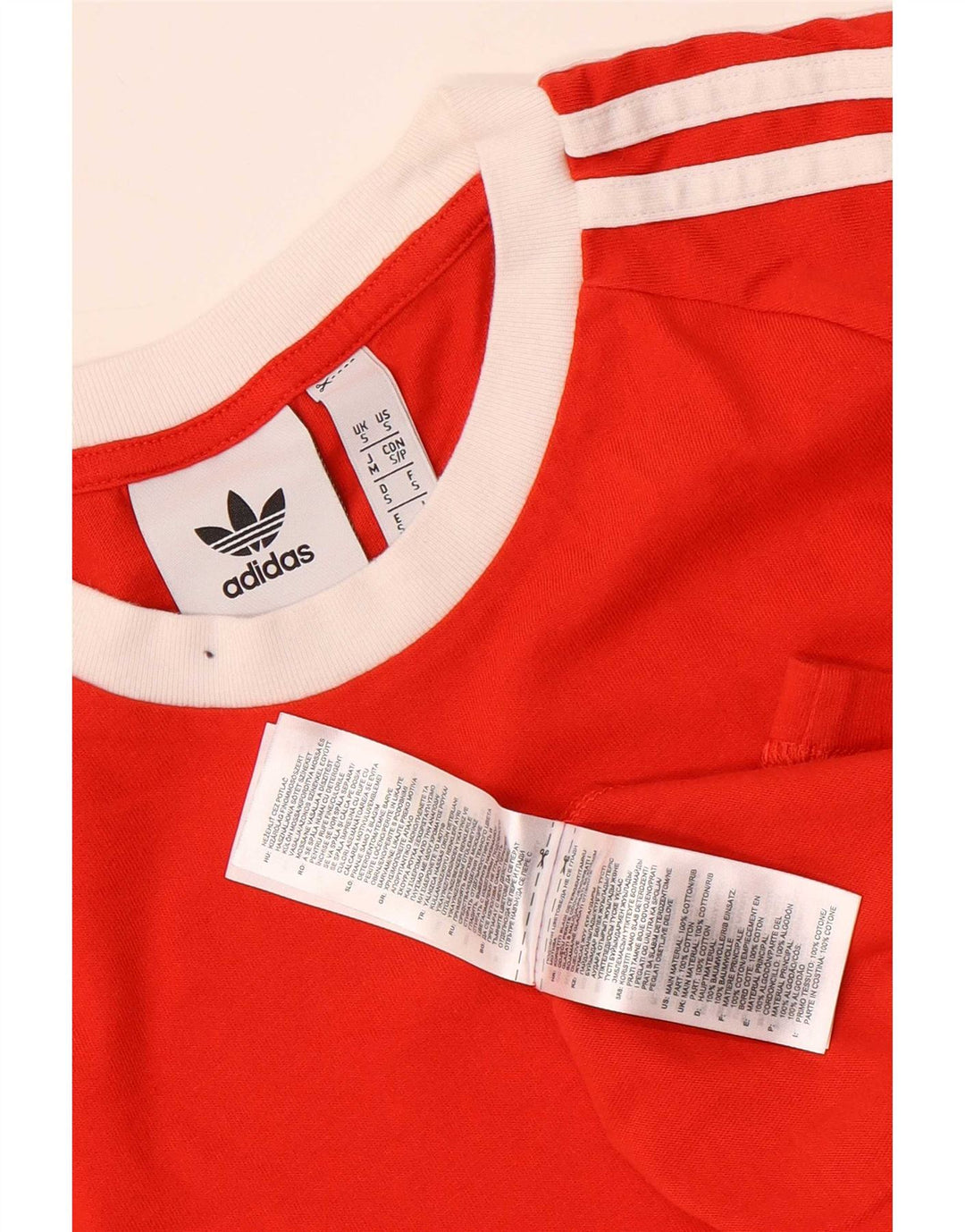 Adidas Herre T-Shirt Top Lille Rød