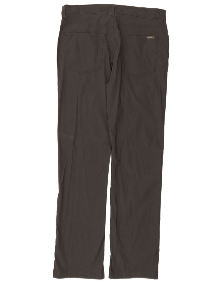 Eddie Bauer Straight Casual Bukser til mænd W33 L32 Grå Nylon