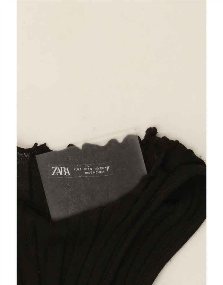Zara Damevest Top UK 8 Lille Sort