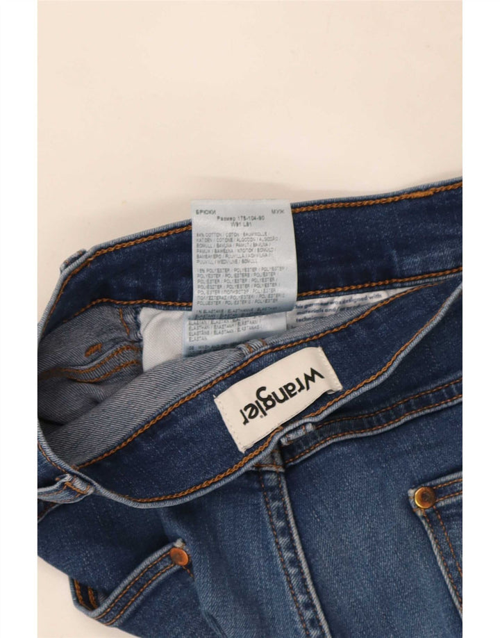 Wrangler Herre Larston Slim Jeans W36 L32 Blå Bomuld