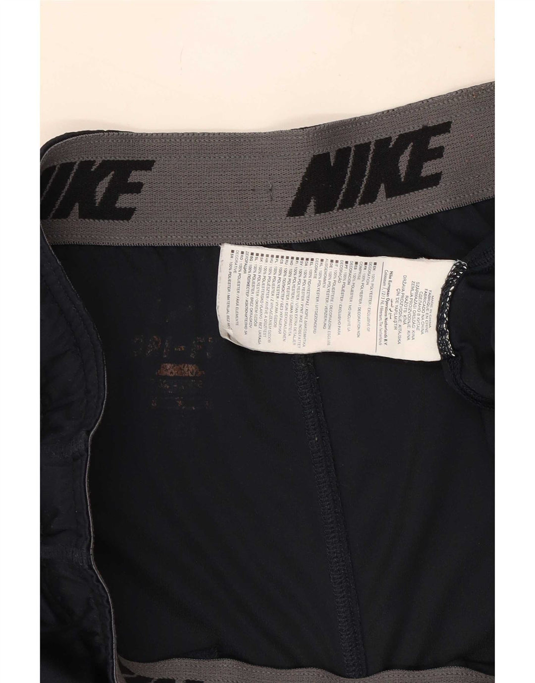 Nike herre Dri Fit sportsshorts XL marineblå polyester