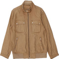 HENRY COTTONS Mens Bomber Jacket IT 50 Large Beige Cotton Vintage Henry Cottons and Second-Hand Henry Cottons from Messina Hembry 