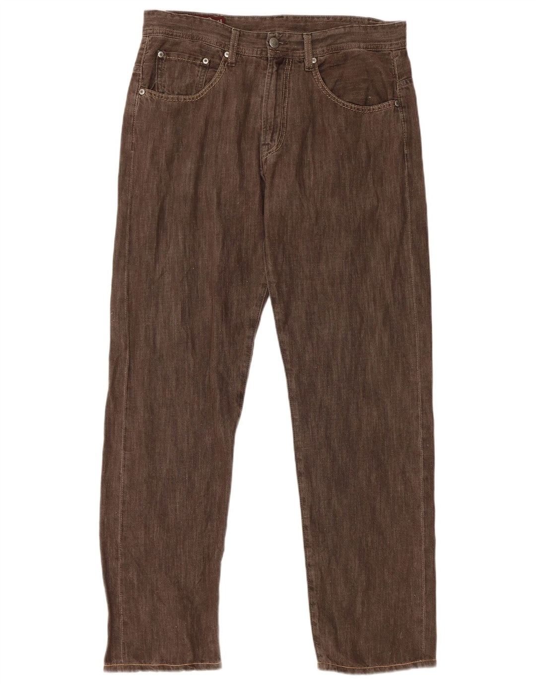 Marlboro Classics Straight Jeans til mænd W33 L30 Brun bomuld