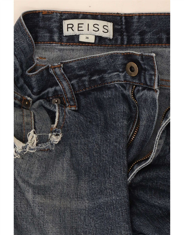 Reiss Straight Jeans til mænd W36 L31 blå bomuld