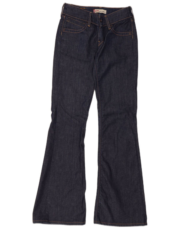 Levi's Dame 479 Booty Flared Jeans W27 L34 Marineblå Bomuld