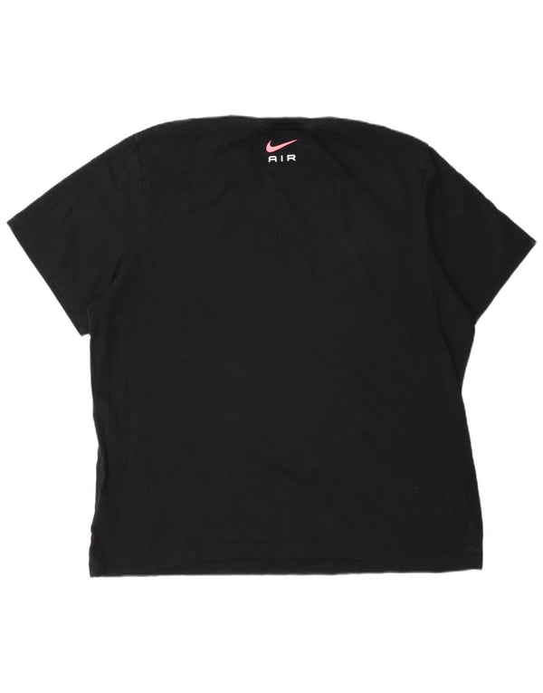 Nike grafisk T-shirt top til mænd 2XL sort bomuld