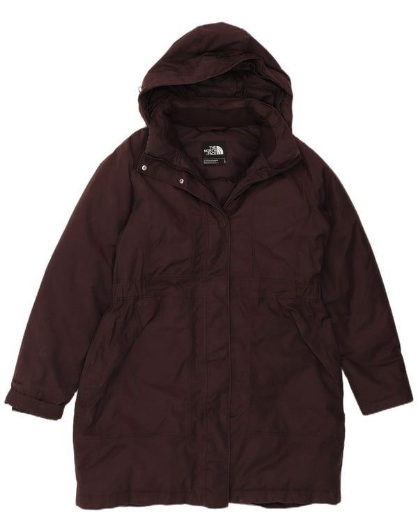 The North Face Womens Hooded Padded Coat UK 14 Large Purple Cotton