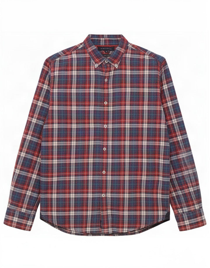 Tommy Hilfiger Herreskjorte Medium Rød Plaid Bomuld