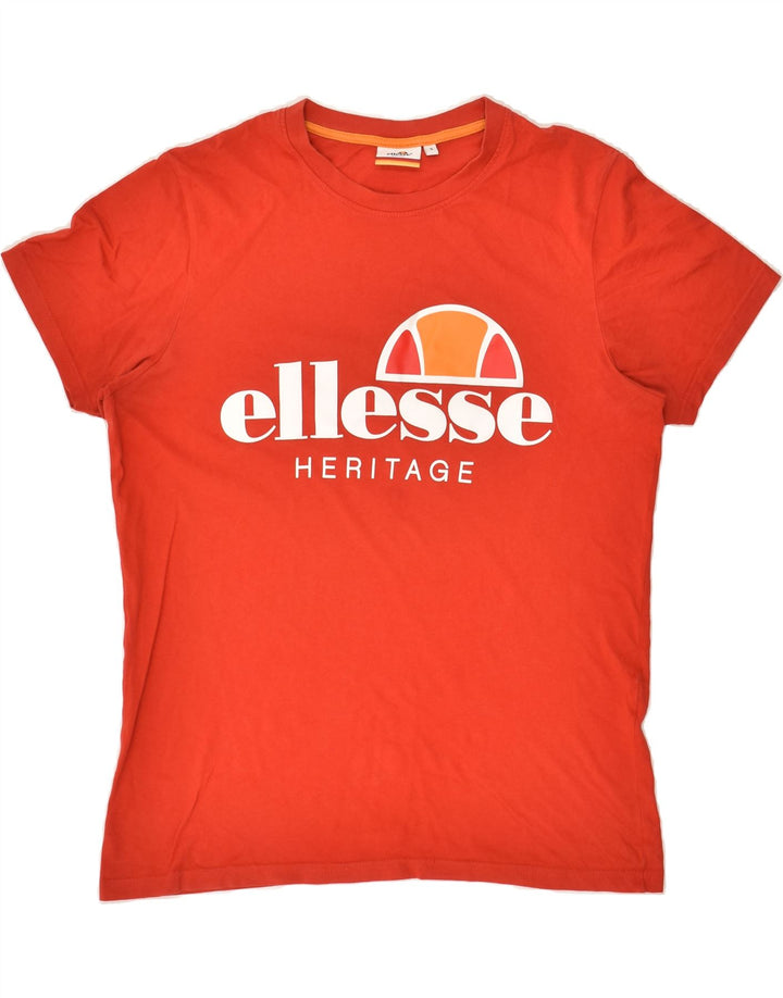 ELLESSE Mens Graphic T-Shirt Top Small Red | Vintage Ellesse | Thrift | Second-Hand Ellesse | Used Clothing | Messina Hembry 