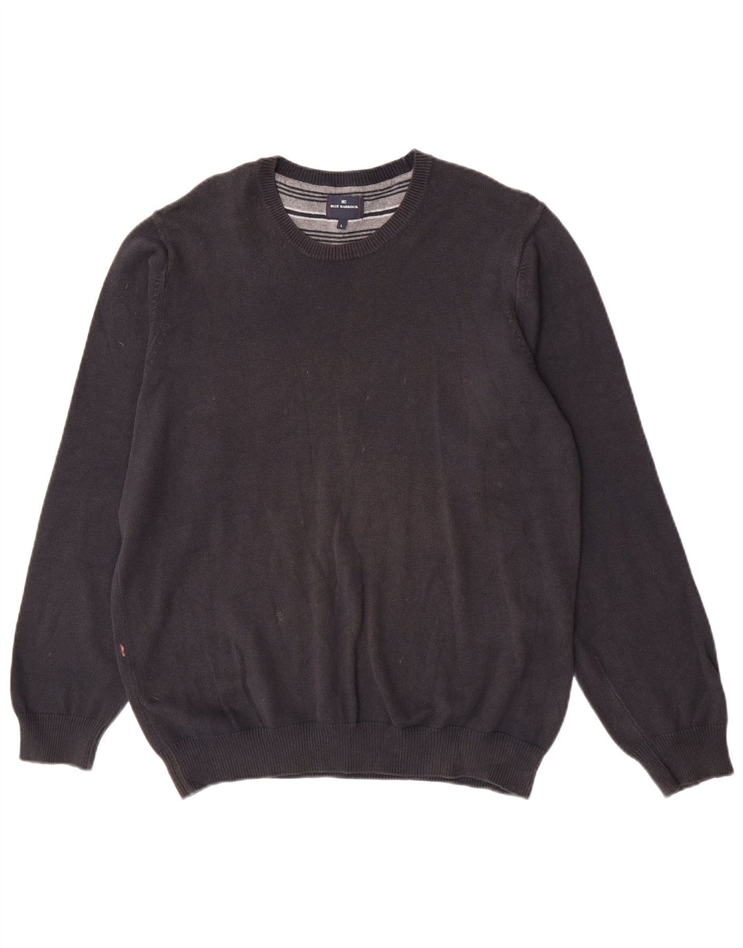 Marks & Spencer Herre Blue Harbor Crew Neck Jumper Sweater Large Navy Blue