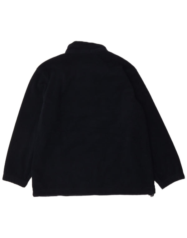 Marks & Spencer Fleecejakke til kvinder UK 14 Stor marineblå polyester