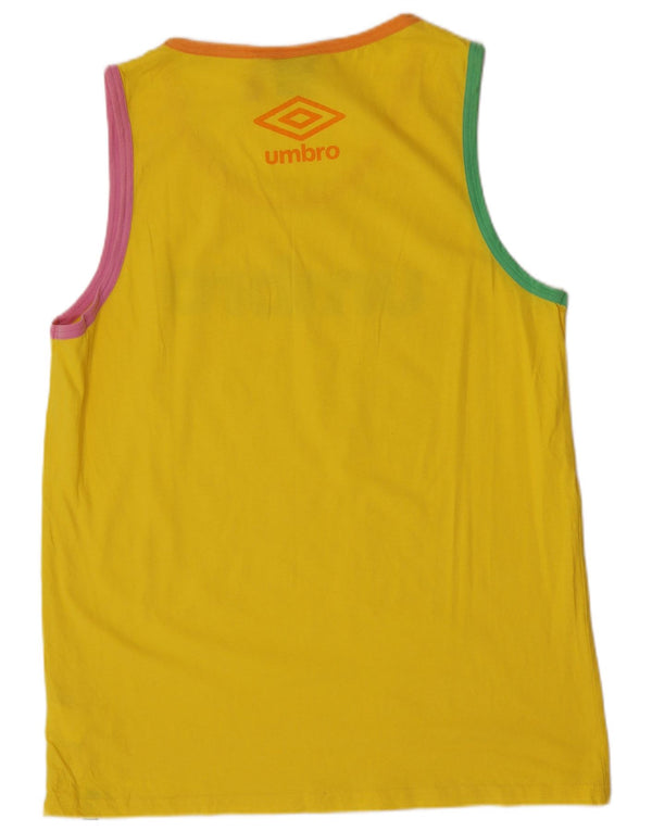 Umbro Herre Grafisk Vest Top XL Gul Bomuld