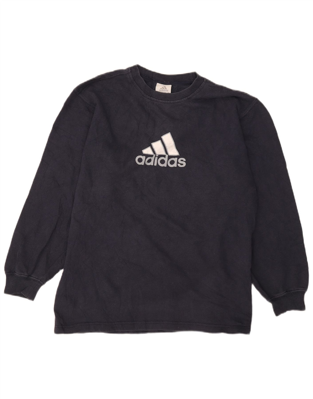 Adidas drenge grafisk sweatshirt trøje 15-16 år marineblå