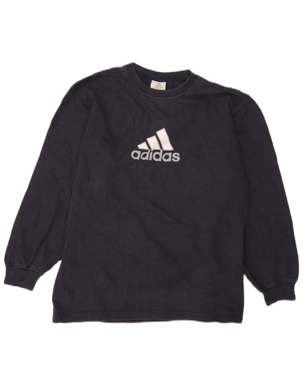 Adidas drenge grafisk sweatshirt trøje 15-16 år marineblå