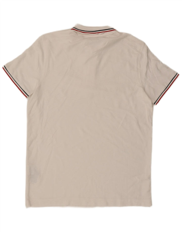 Lotto Herre Polo Shirt Medium Hvid Bomuld