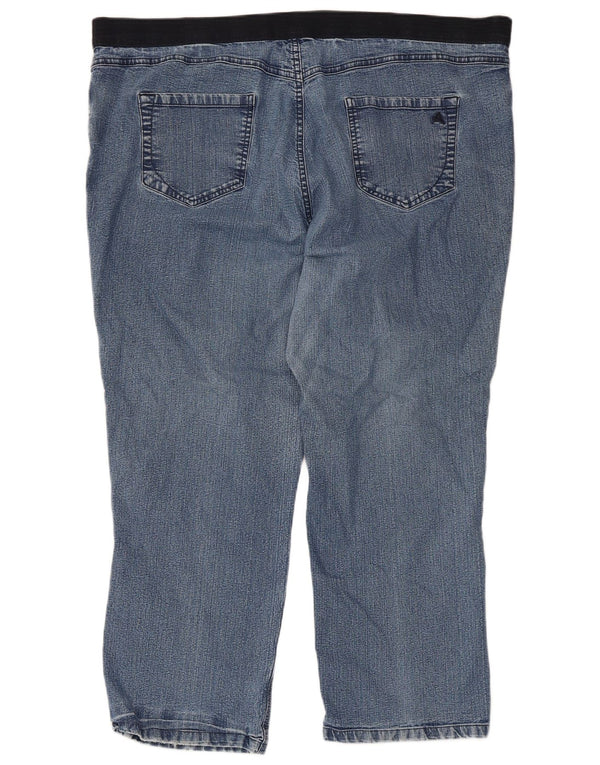 Marks & Spencer Womens Autograph Tapered Loose Jeans UK 22 3XL W44 L27 Blå