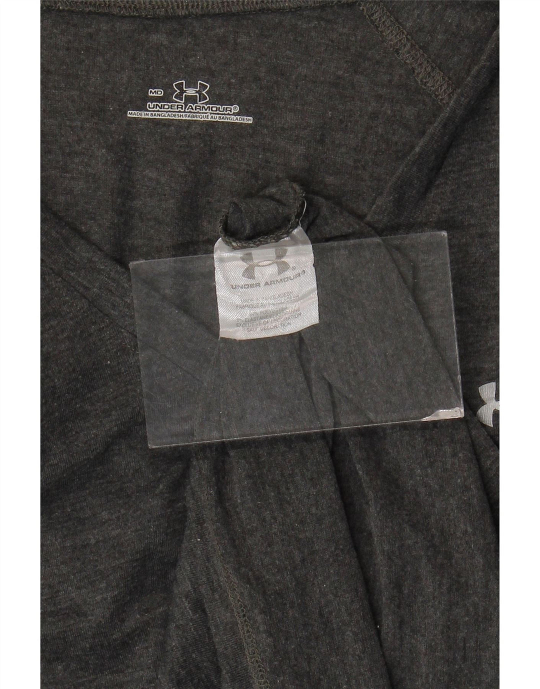 UNDER ARMOUR Dame T-Shirt Top UK 12 Medium Grå Polyester