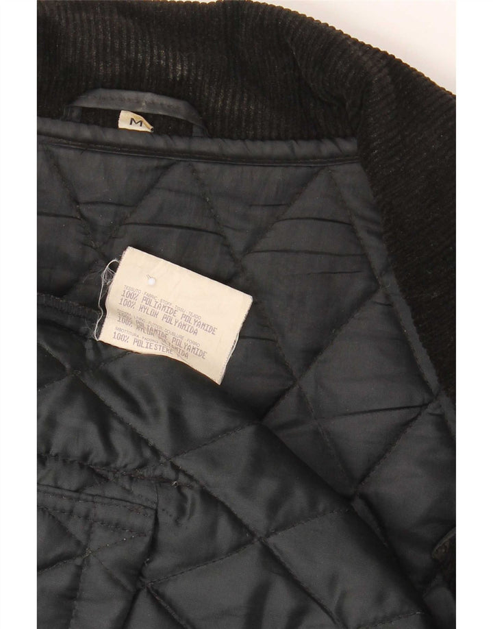 Brugi Herre quiltet jakke UK 38 Medium Sort Polyamid