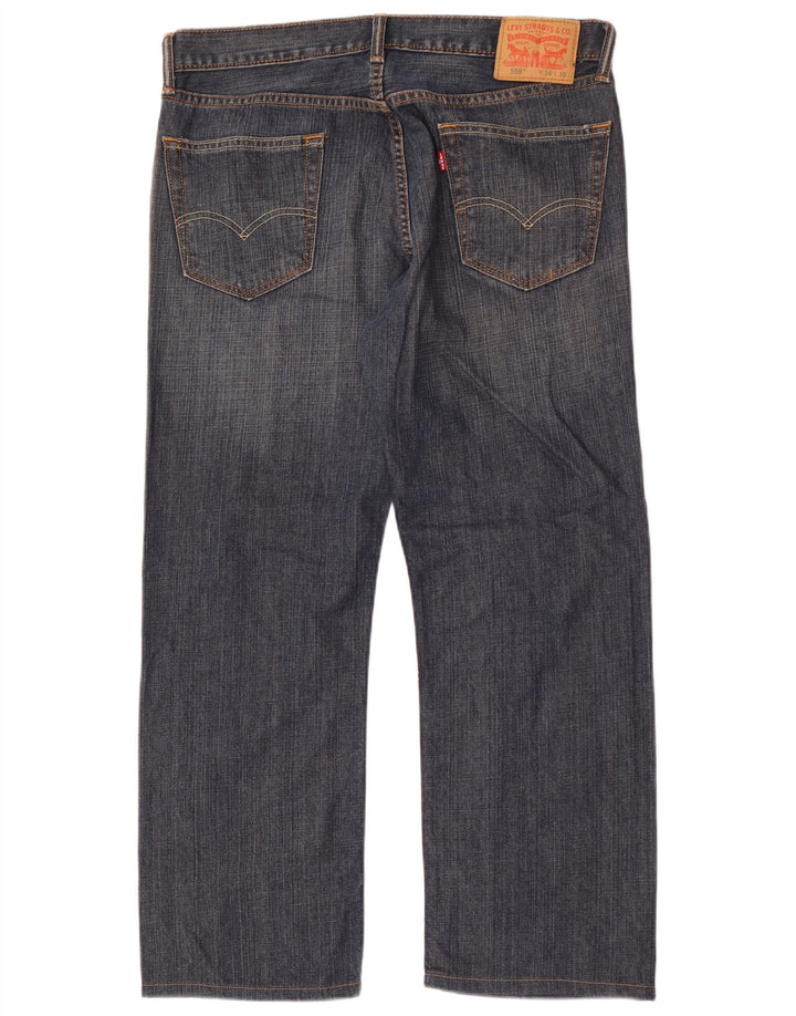 Levi's Herre 559 Straight Jeans W34 L30 Blå Bomuld