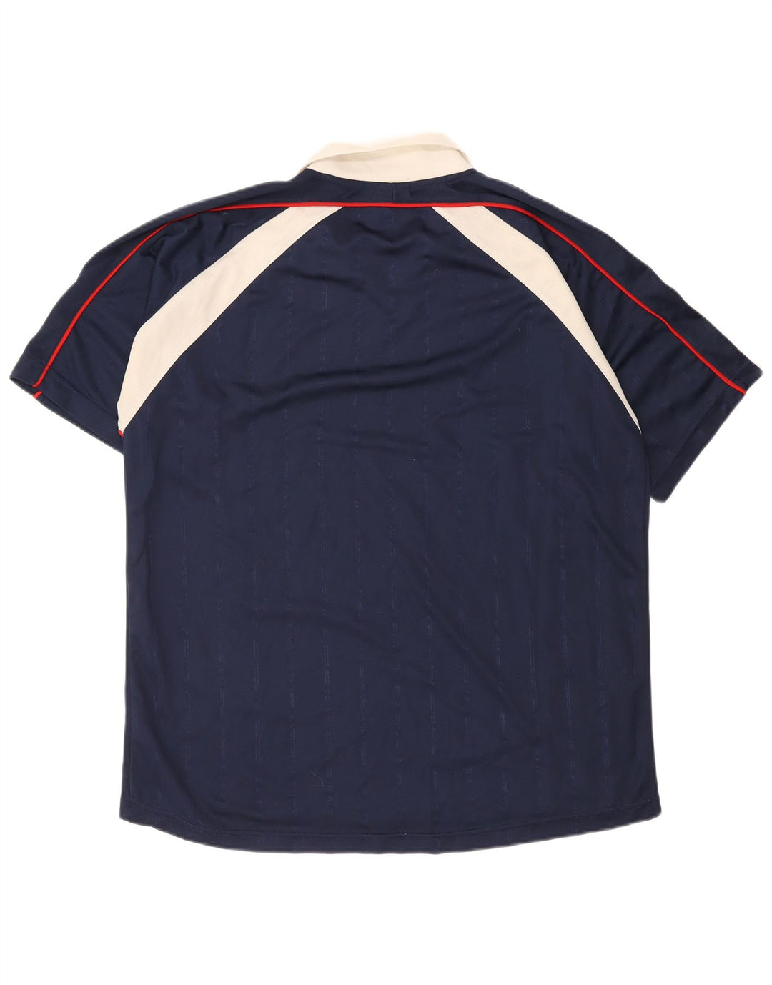 Umbro Herre Polo Shirt XL Navy Blue Colourblock Polyester