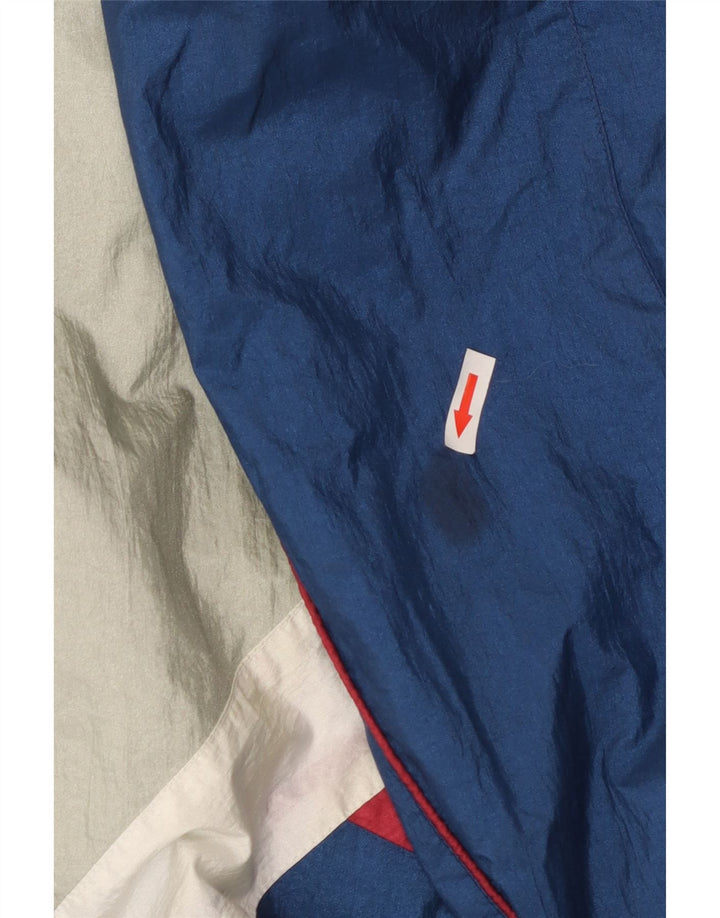 Vintage oversize hel træningsdragt til mænd Medium marineblå farveblok