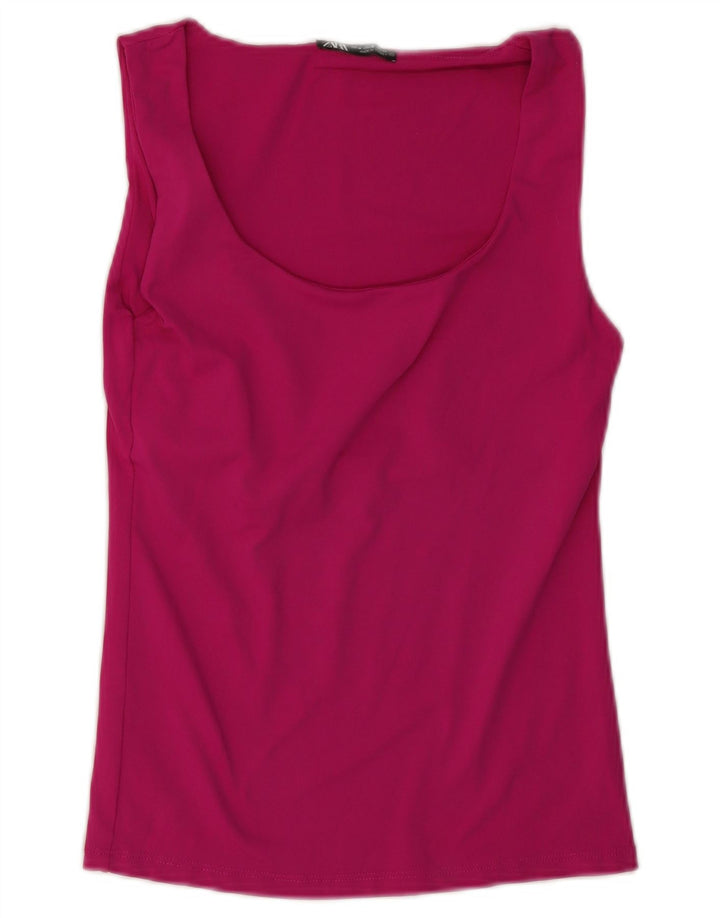 Zara Damevest Top UK 12 Medium Pink
