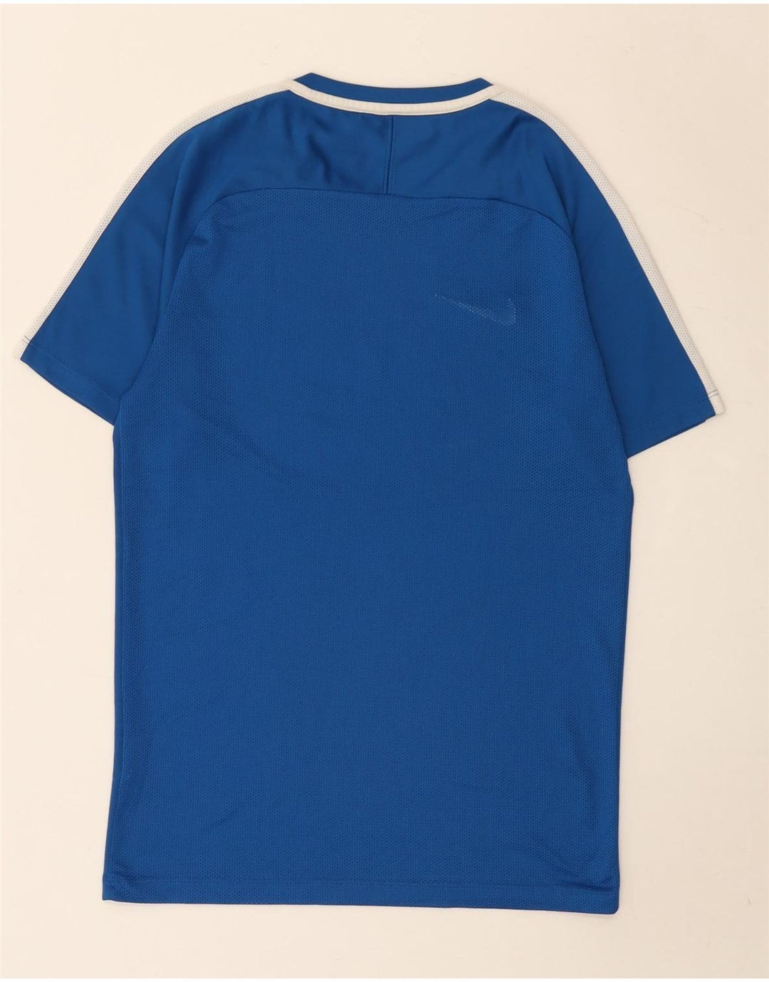 Nike Herre Dri Fit T-Shirt Top Lille Blå Colourblock Polyester