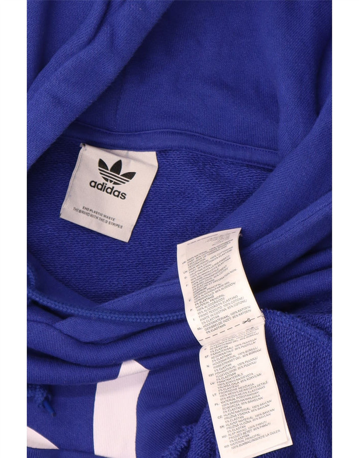 Adidas Grafisk hættetrøje til mænd mellemblå bomuld