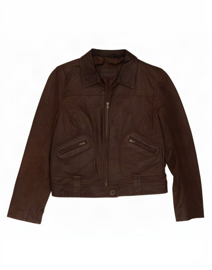 I Extenso Dame Læderjakke UK 14 Medium Brun