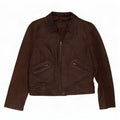 I Extenso Dame Læderjakke UK 14 Medium Brun