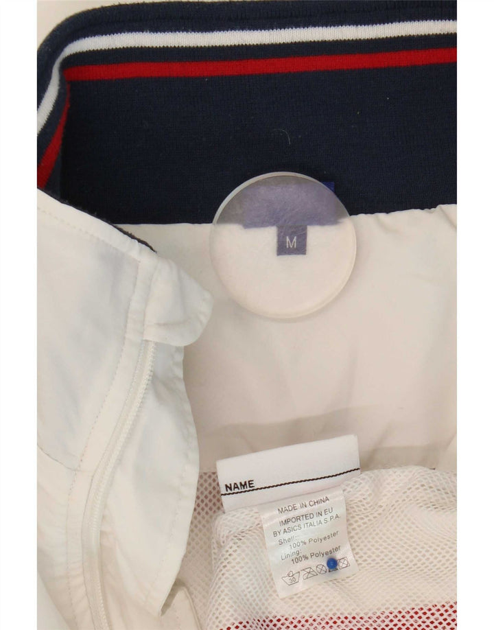Asics Herre grafisk træningsdragt Topjakke Medium White Colourblock Polyester