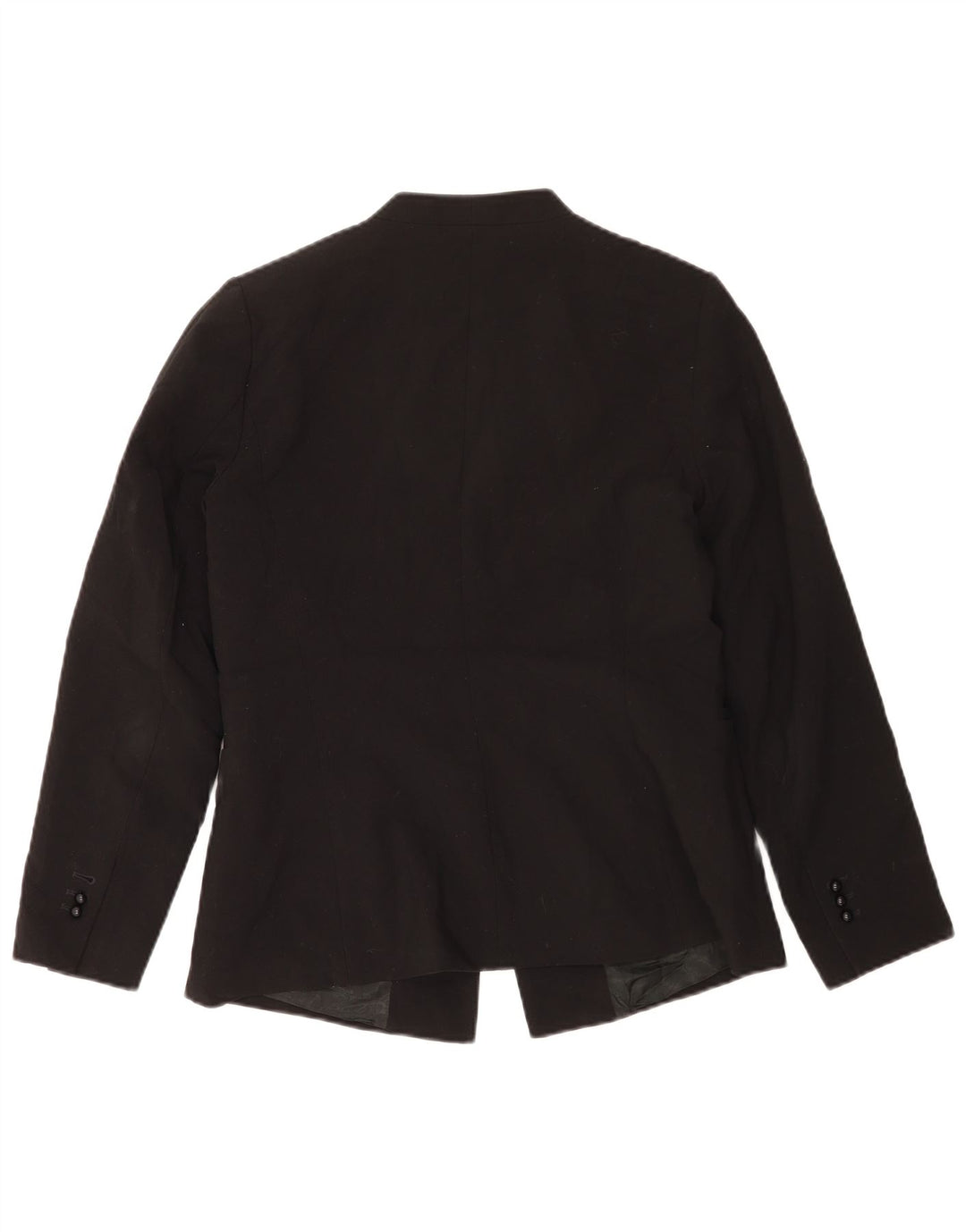 Zara Dame Blazer Jacket UK 16 Stor Sort Polyester