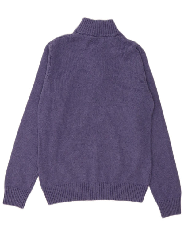 Besætningstøj Herre Button Neck Sweater XS Lilla lammeuld