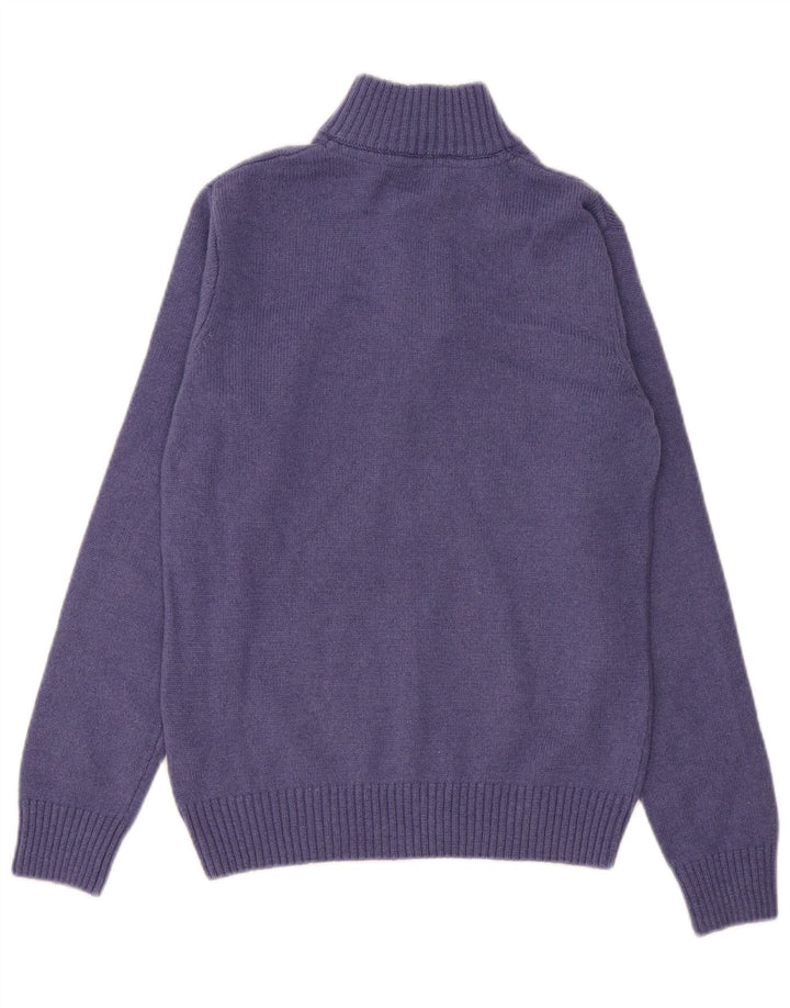 Besætningstøj Herre Button Neck Sweater XS Lilla lammeuld