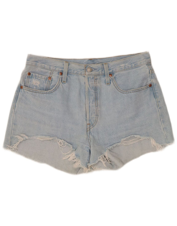 Levi's Dame 501 Denim Shorts Medium W30 Blå