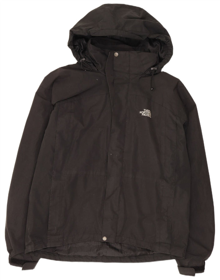 The North Face Regnjakke med hætte til mænd UK 40 Stor sort polyester