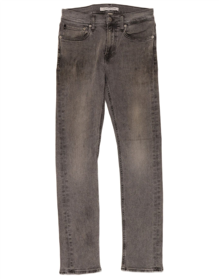 Calvin Klein Herre Slim Jeans W29 L32 Grå Bomuld