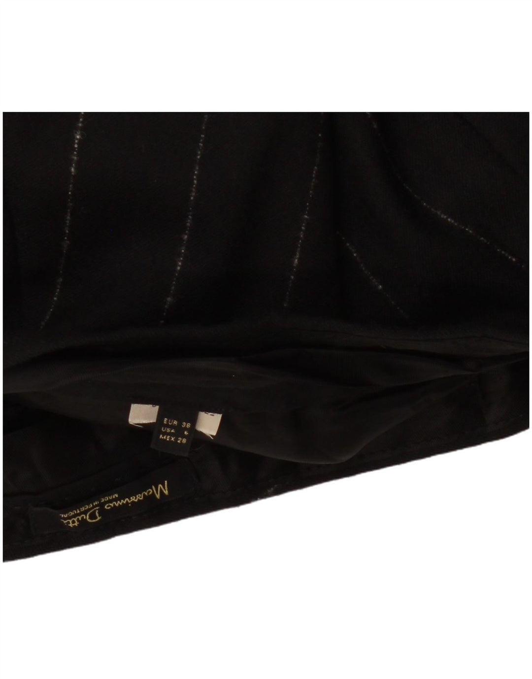 MASSIMO DUTTI Slim Chinobukser til kvinder EU 38 Small W30 L27 Sortstribet