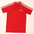 Adidas Herre T-Shirt Top Lille Rød Polyester