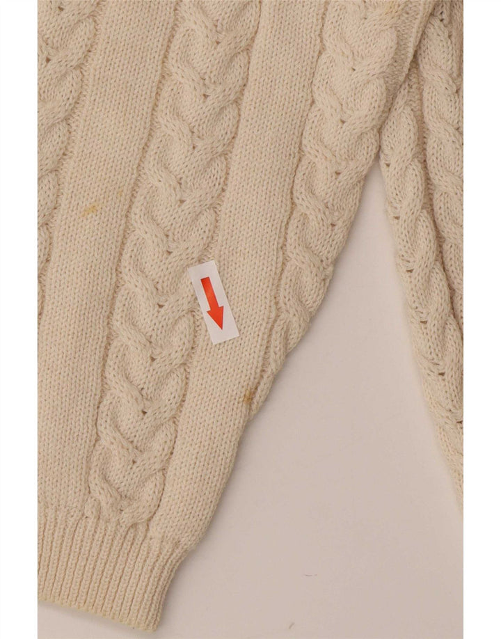 Navigare Dame Cardigan Sweater IT 44 Medium Beige Uld
