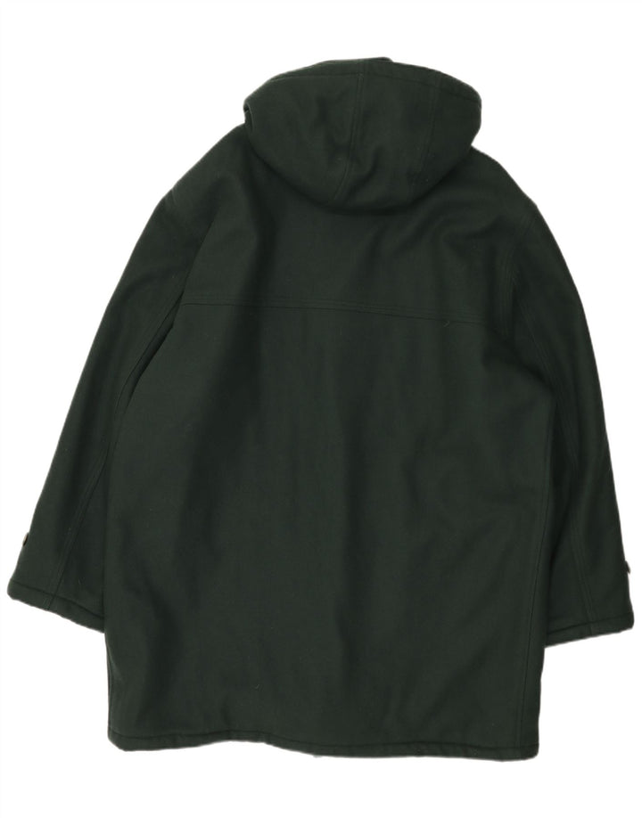 Faciba Herre Hooded Duffel Coat IT 54 2XL Grøn Uld