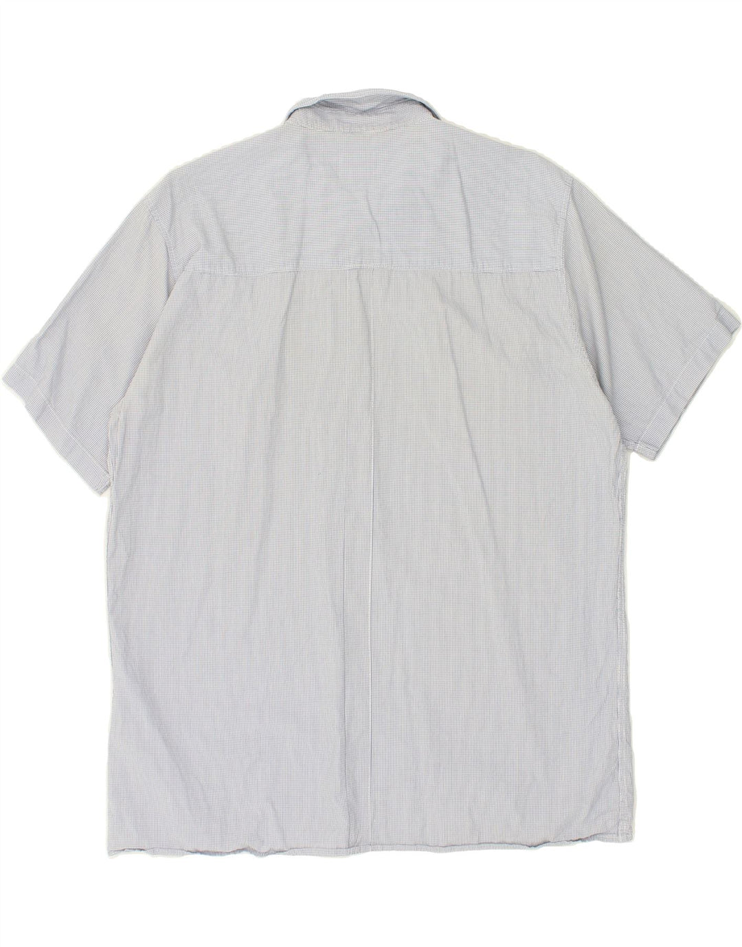 LEE Mens Short Sleeve Shirt XL Blue Check Cotton Vintage Lee and Second-Hand Lee from Messina Hembry 