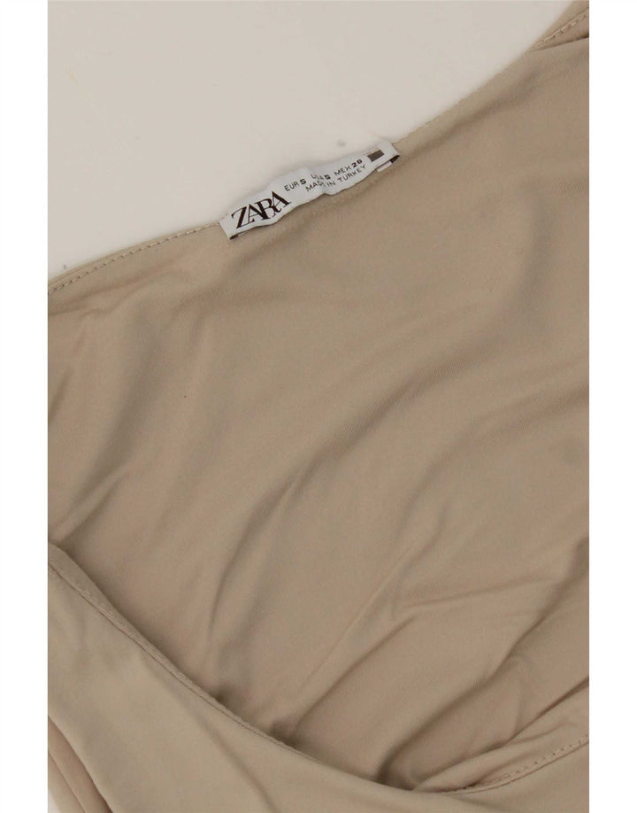 Zara Damevest Top UK 8 Small Beige