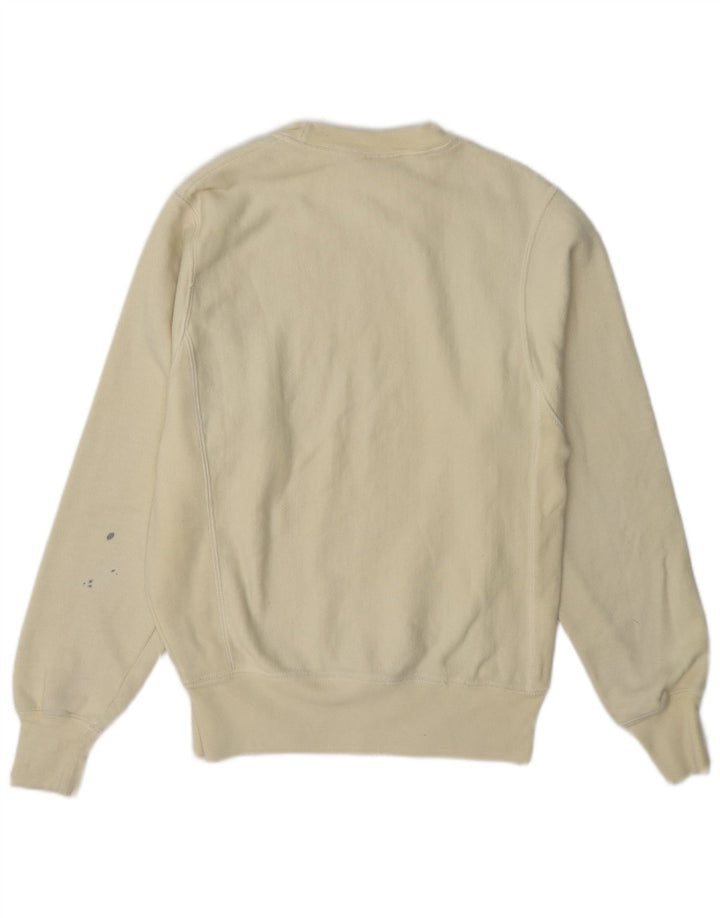 Champion Herre Sweatshirt Jumper XS Off White Bomuld