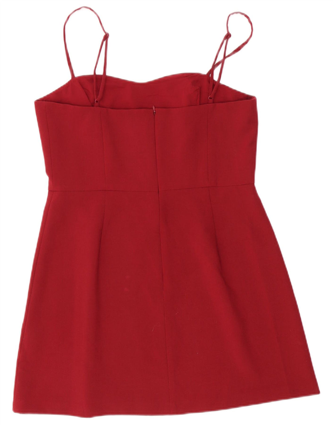 French Connection Dame Sundress UK 14 Medium Burgundy Polyester