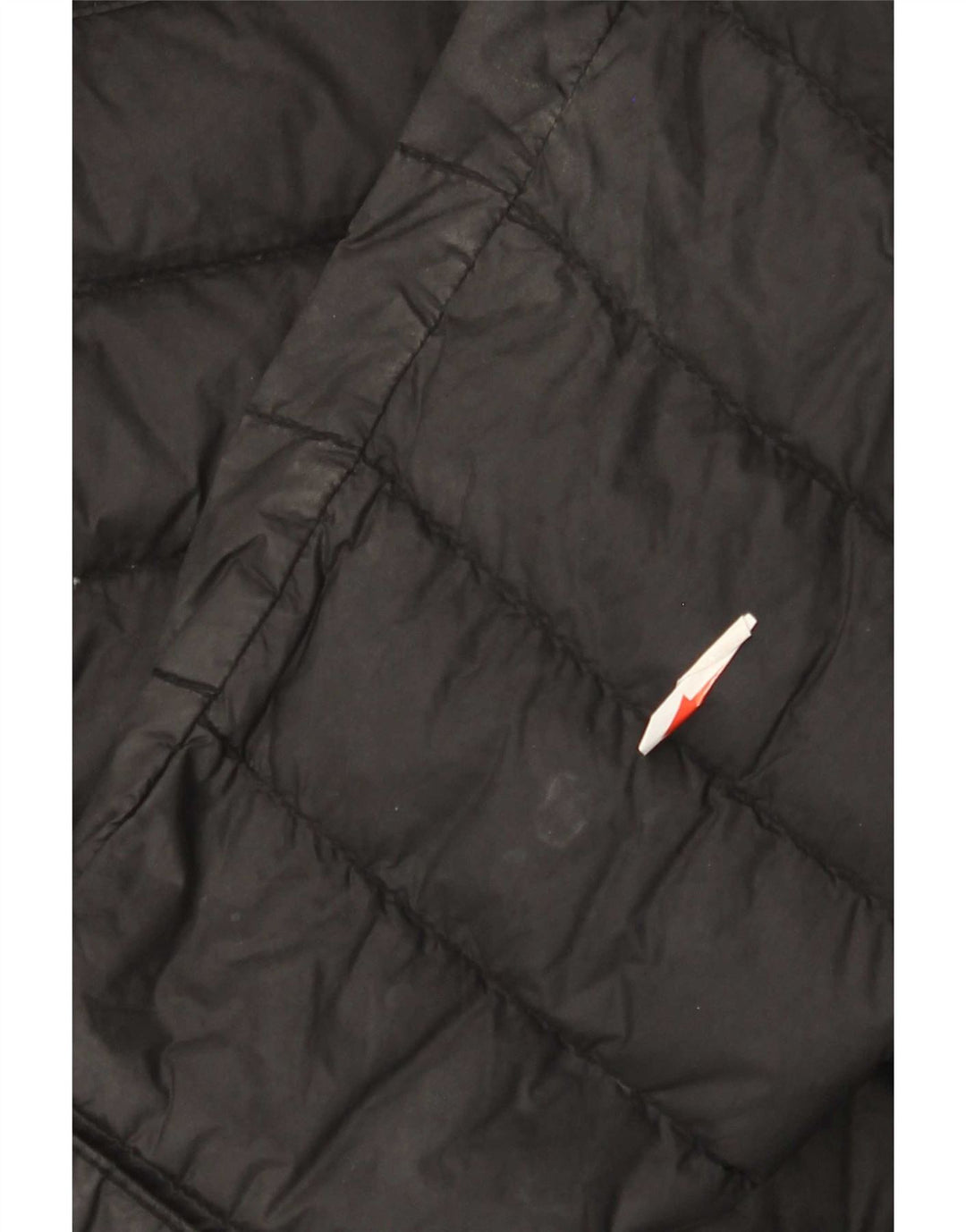 Massimo Dutti Herre Polstret Jakke UK 40 Stor Sort Nylon